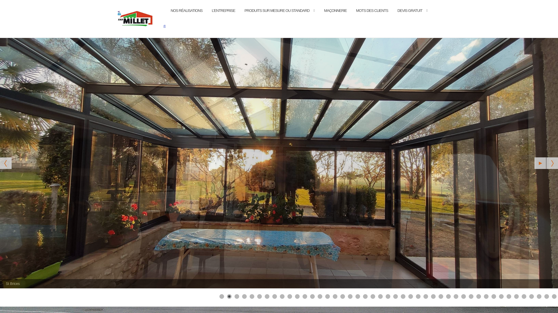 Capture d'écran de ETS MILLET
nous sommes fabricant:  
Vérandas, portes, fenêtres , portail 
A votre service depuis 91 ans
26 Rue du Pavé du Roy
77370 Maison Rouge en Brie
Tel :01 64 01 61 19