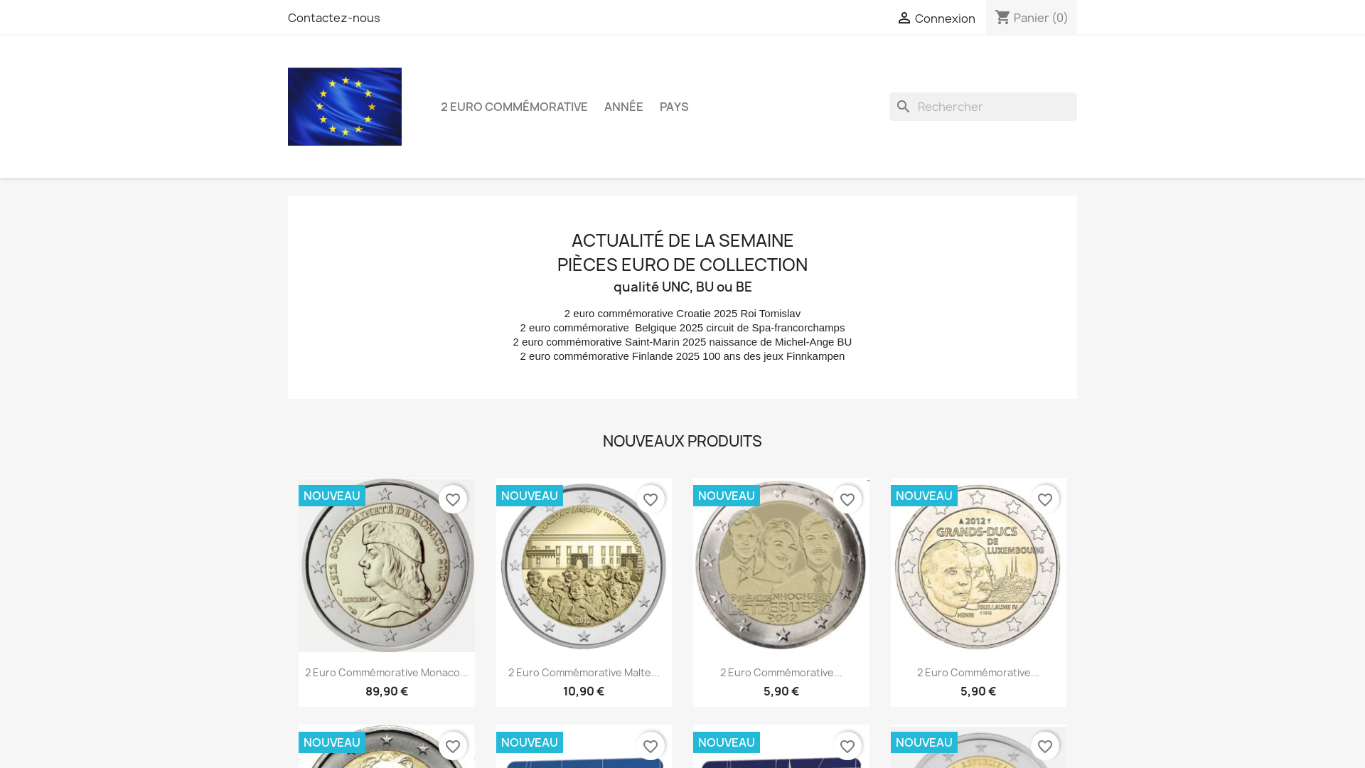 Capture d'écran de Site achat en ligne.