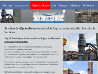 Exp'air Lab leader en Dépoussiérage Industriel, Filtration Industrielle.