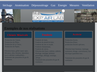 Exp'air Lab nos domaines d'expertises.