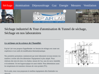 Exp'air Lab Séchage industriel, Atomiseur, Tunnel, Sous vide.