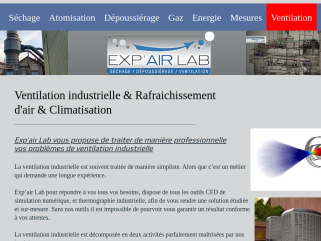 Exp'air Lab ventilation industrielle, spécialiste depuis 35 ans.