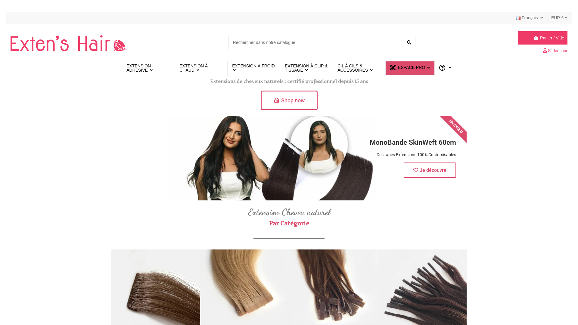 Capture d'écran de Extensions de cheveux naturels Remy Hair