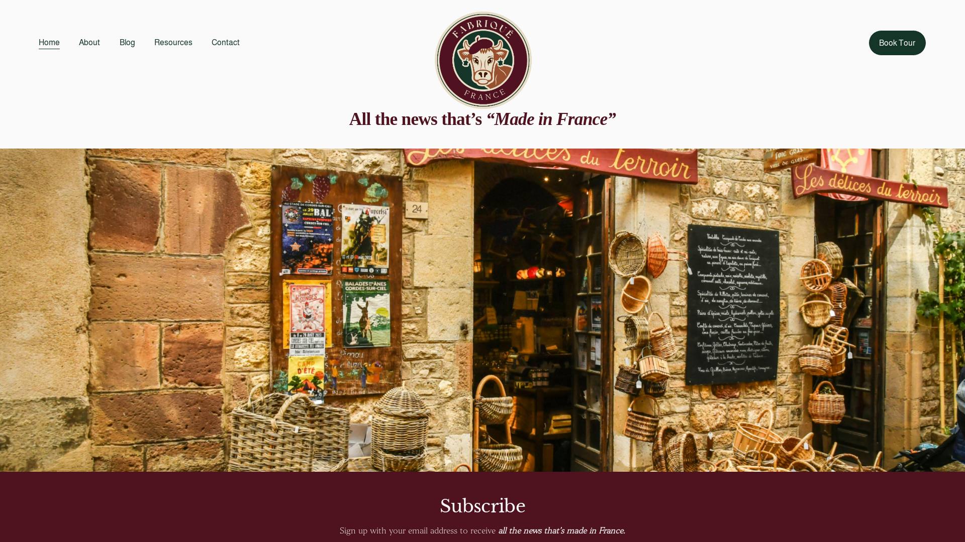 Capture d'écran de Le lien direct entre les fabricants de produits français et les particuliers