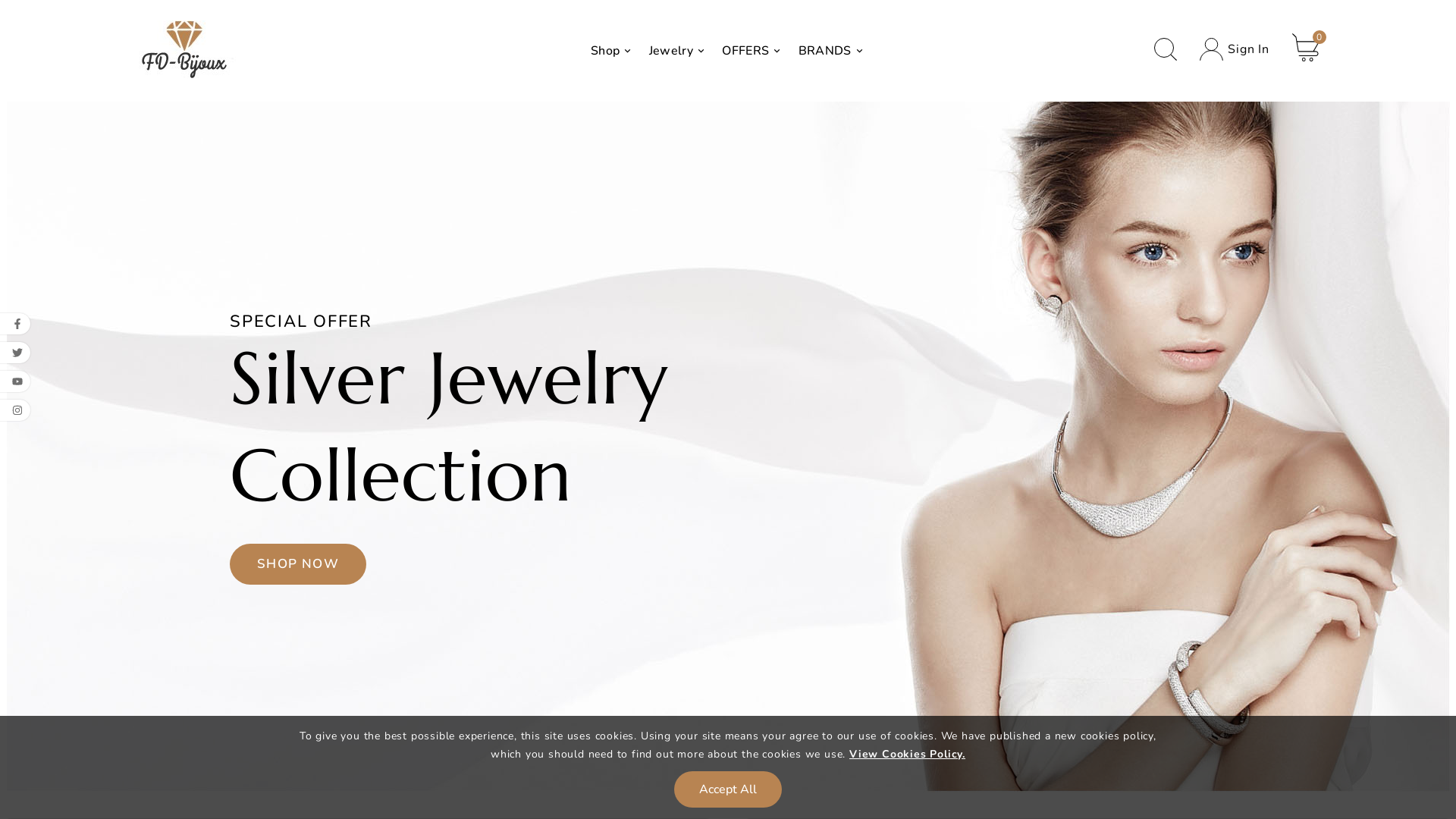 Capture d'écran de FD Bijoux, votre spécialiste bijoux et montres en ligne