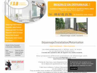 Installation, depannage, motorisation volet roulant