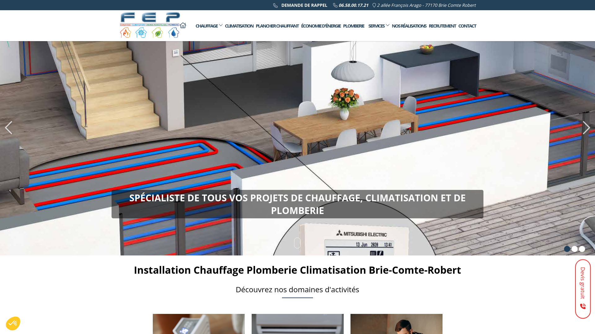 Chauffagiste Chauffage Plomberie Climatisation 77