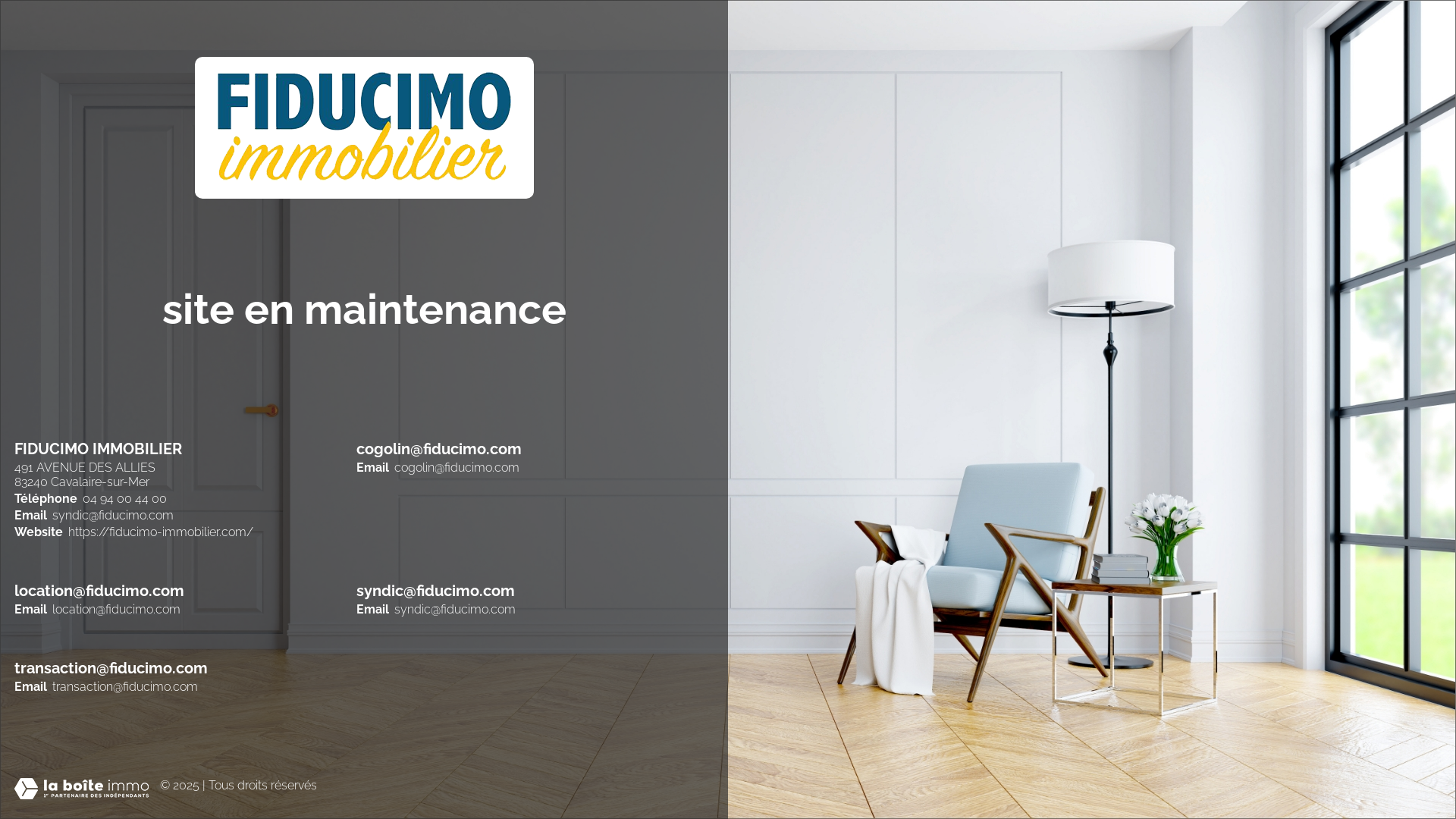 Capture d'écran de FIDUCIMO IMMOBILIER