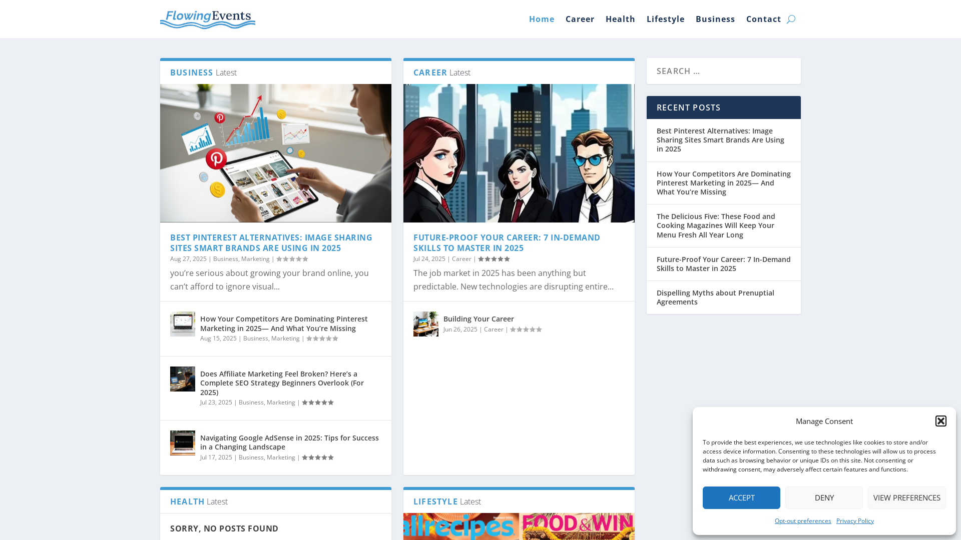 Capture d'écran de FlowingEvents:Tips for You