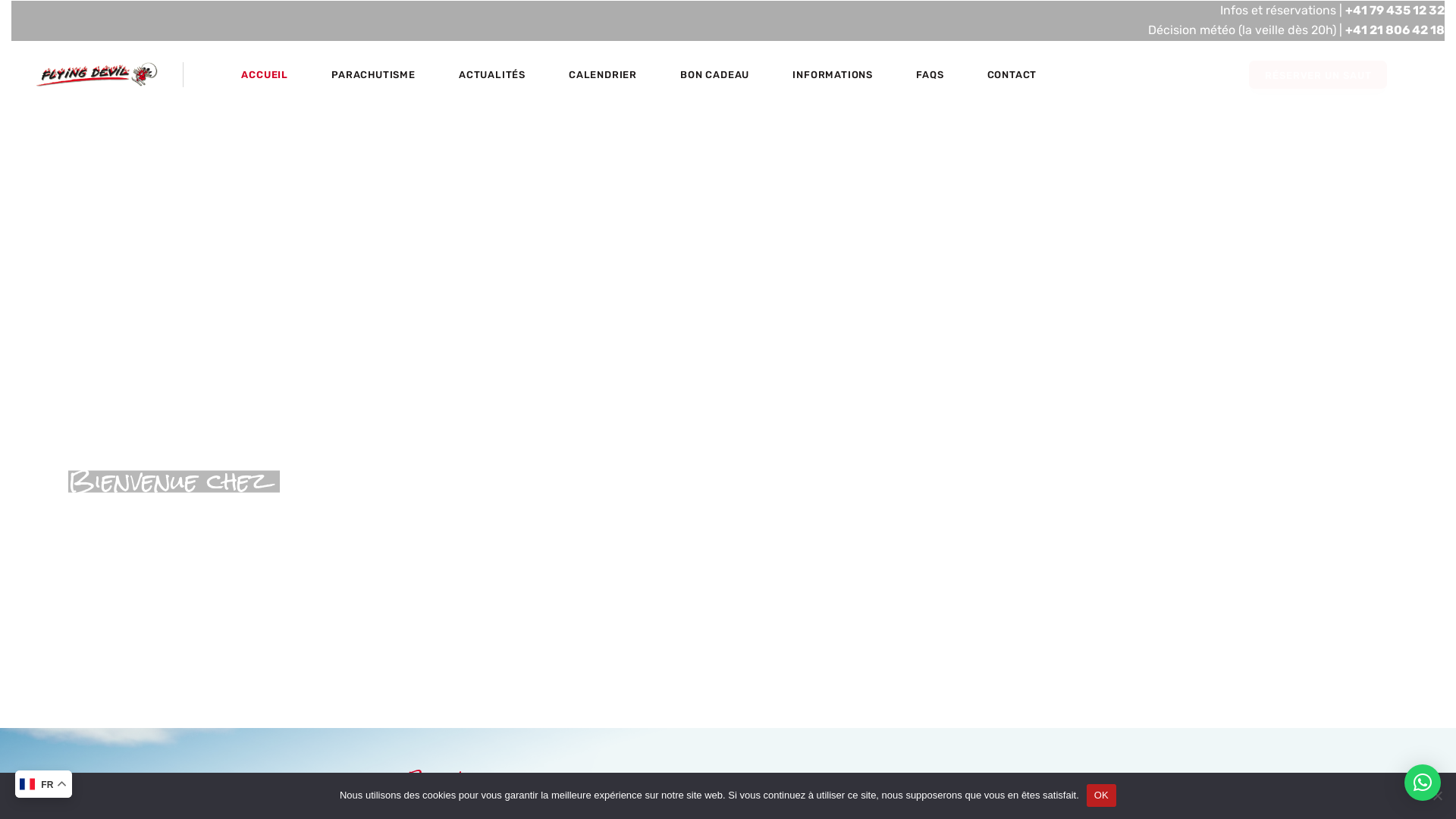 École professionnelle de parachutisme sur Vaud, Valais et Fribourg.