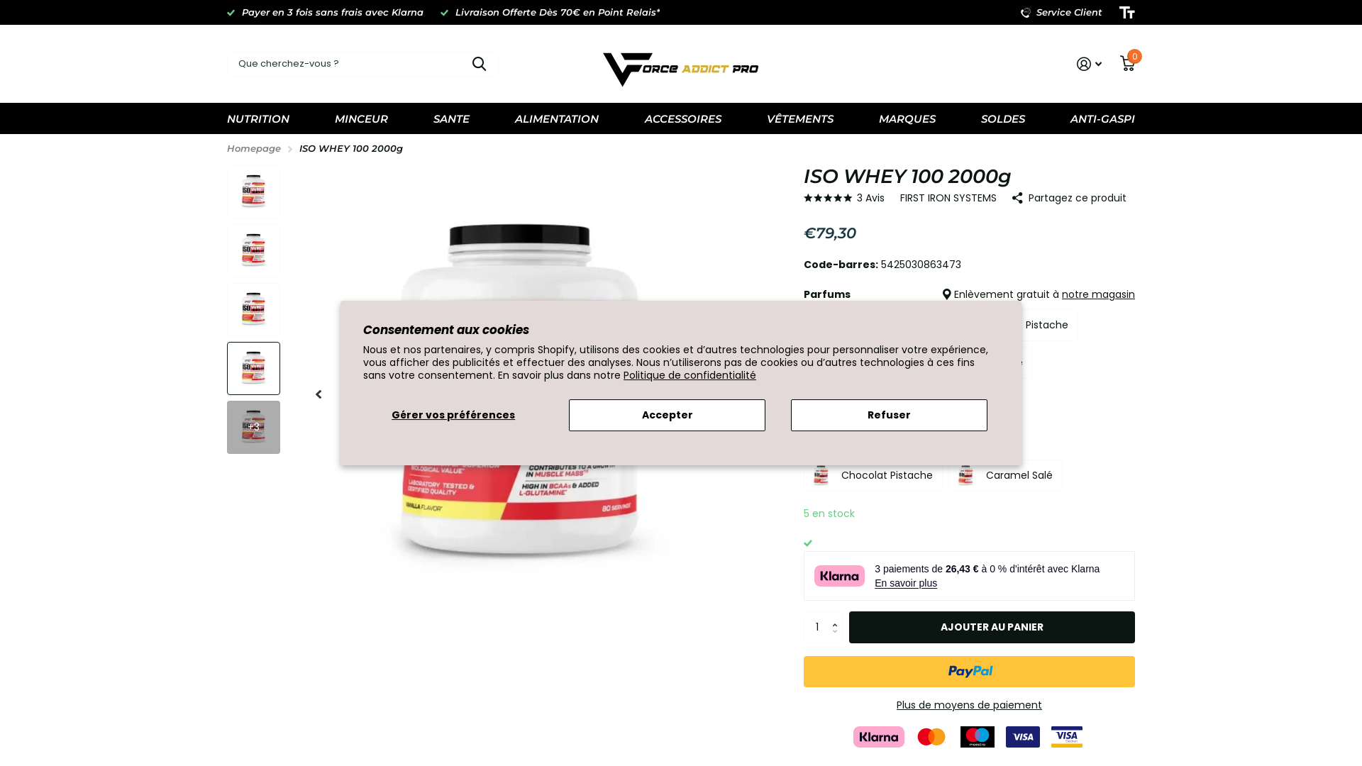 100% Whey Protein Isolate 2.3kg | Proteine Isolate| Coretech Nutrition