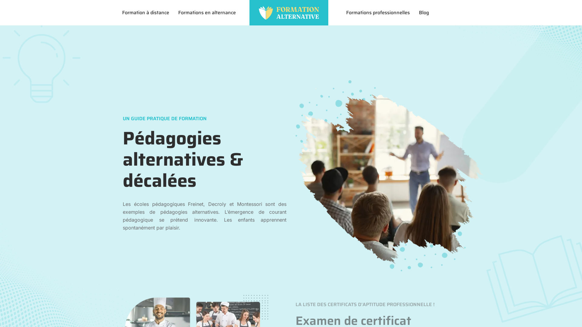 Capture d'écran de Formation Hypnose et aux Thérapies alternatives à l’Académie Française de Formation