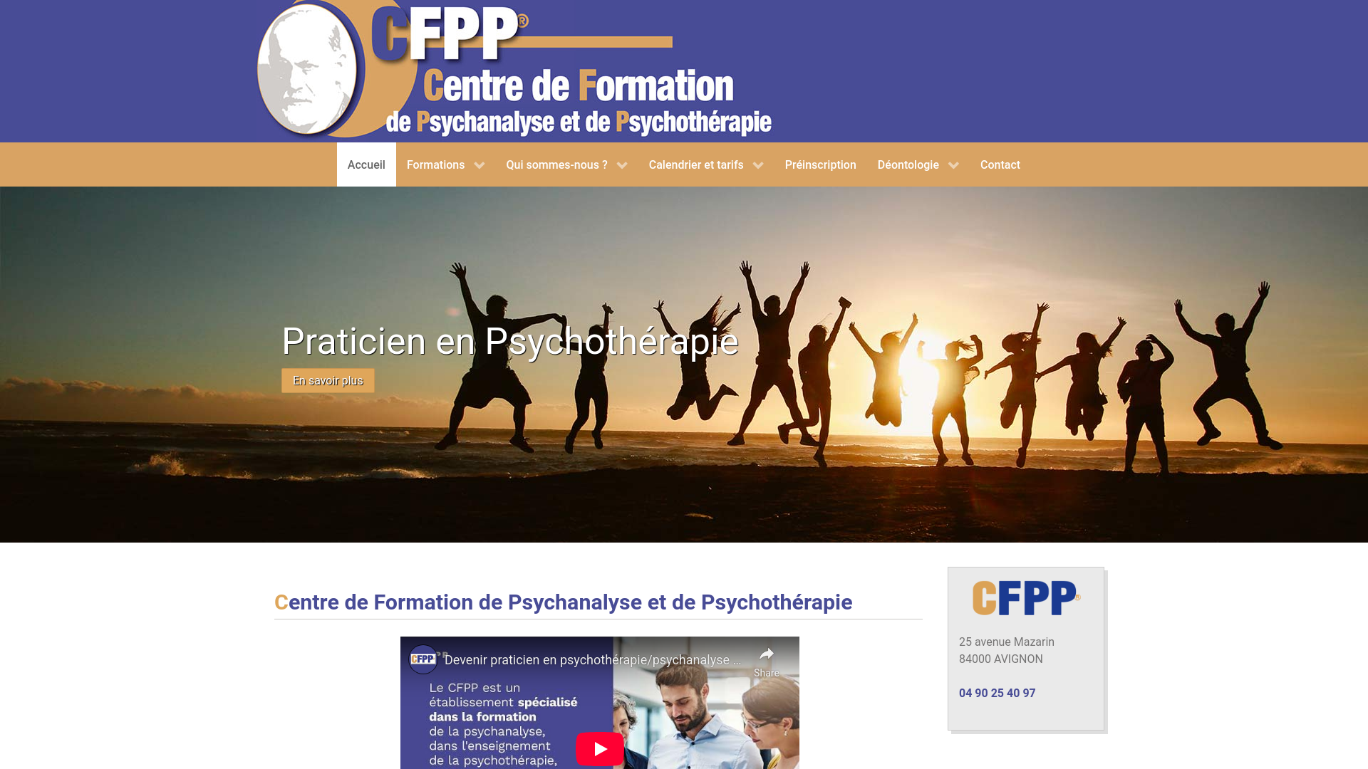 Centre de formation professionnelle en psychanalyse, psychothérapie, art-thérapie, psychogénéalogie