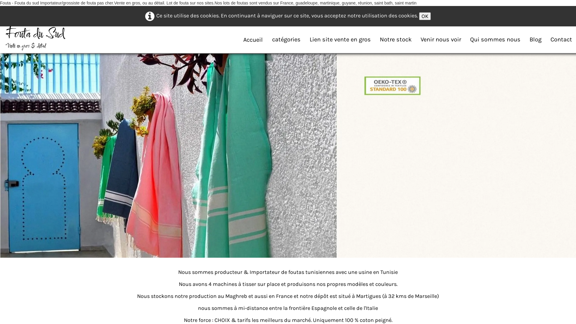 Capture d'écran de Fouta du sud I Grossiste & producteur de foutas