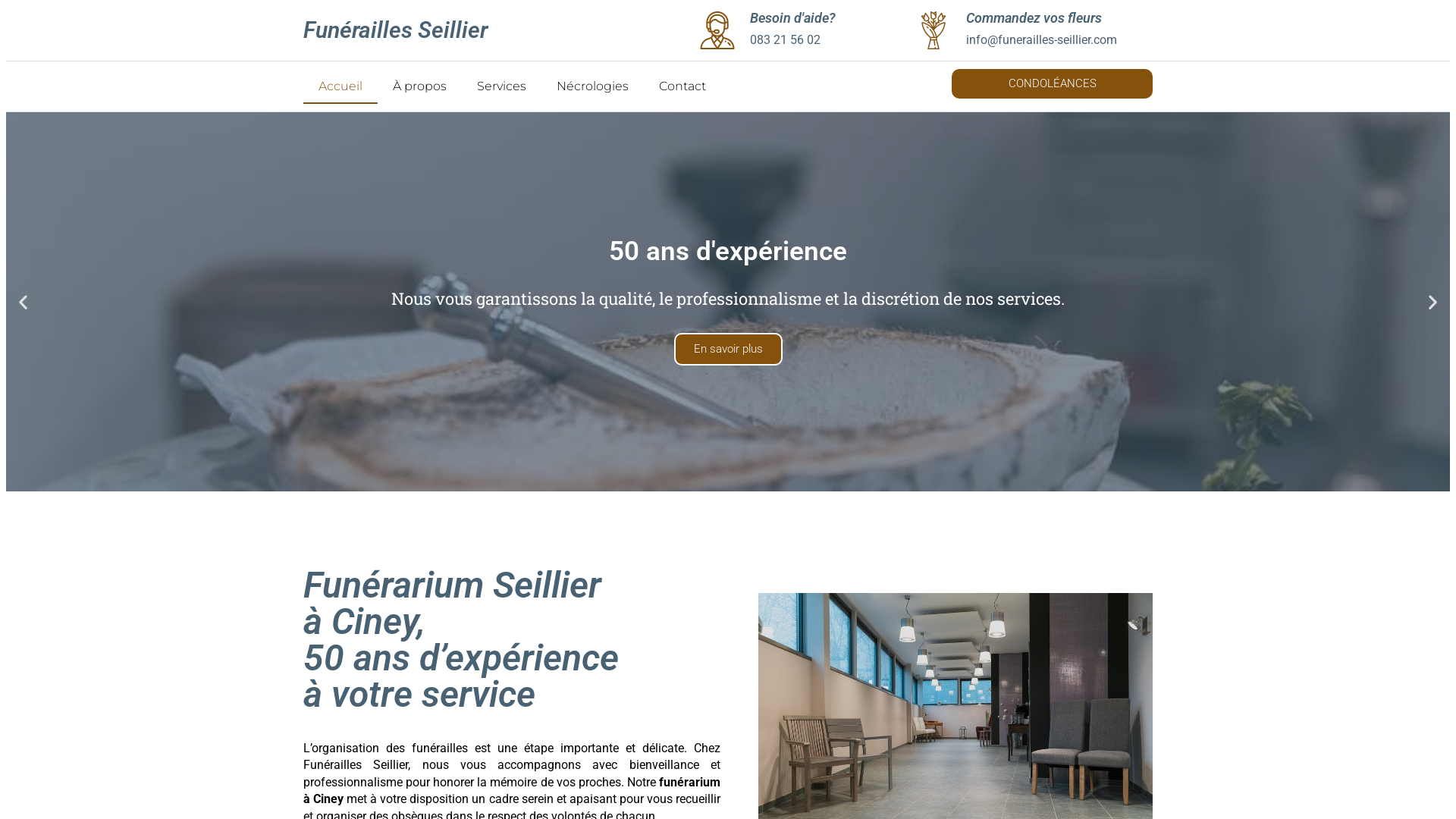 Capture d'écran de Pompes funèbres 