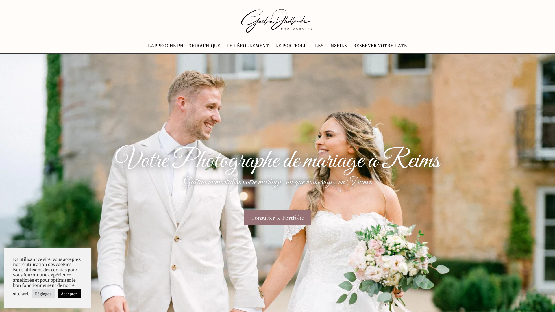 Capture d'écran de Photographe de Mariage Nouvelle-Aquitaine La Rochelle Royan et Bordeaux et partout en France 