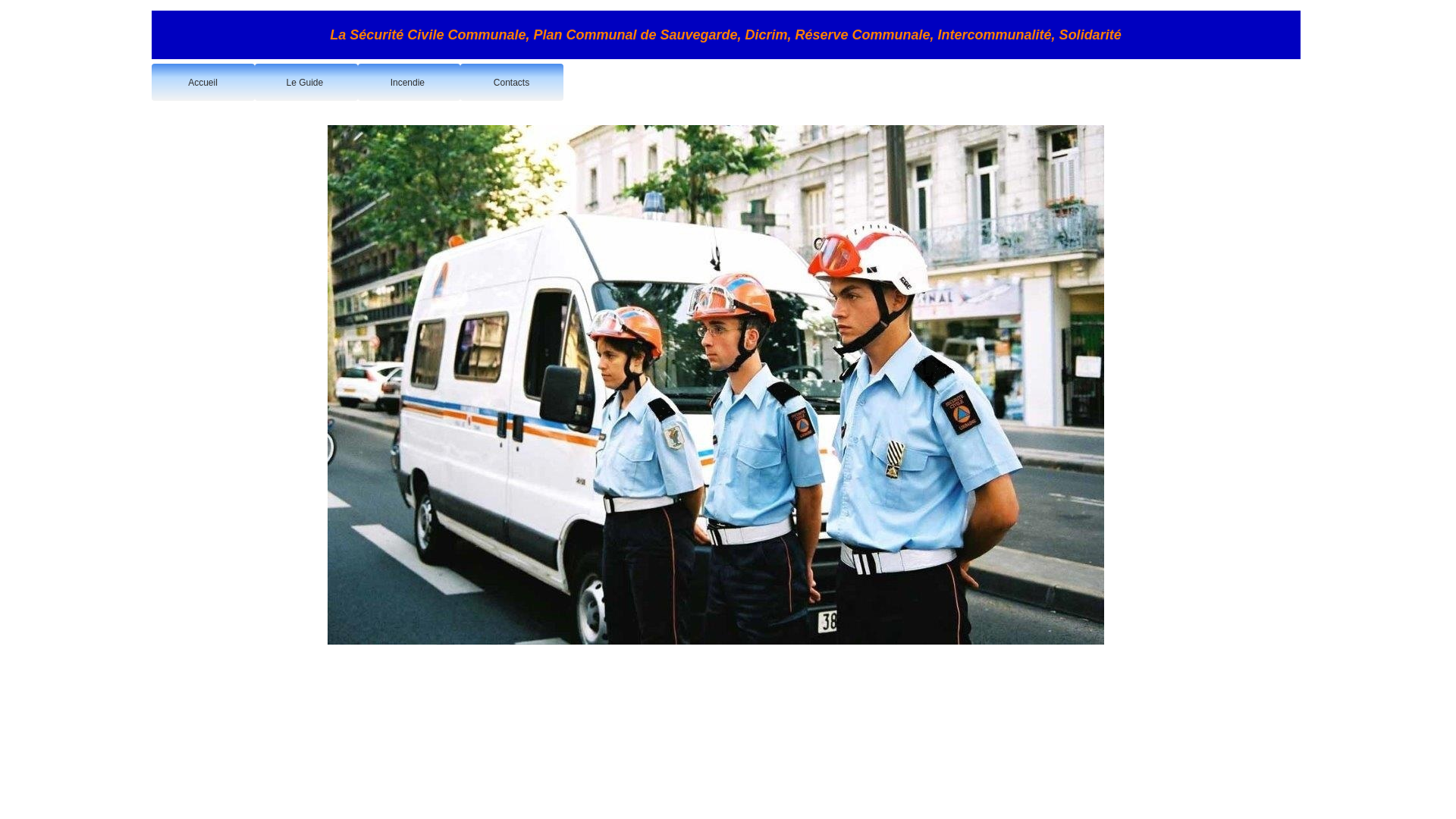 Capture d'écran de Le guide de la Sécurité Civile Communale