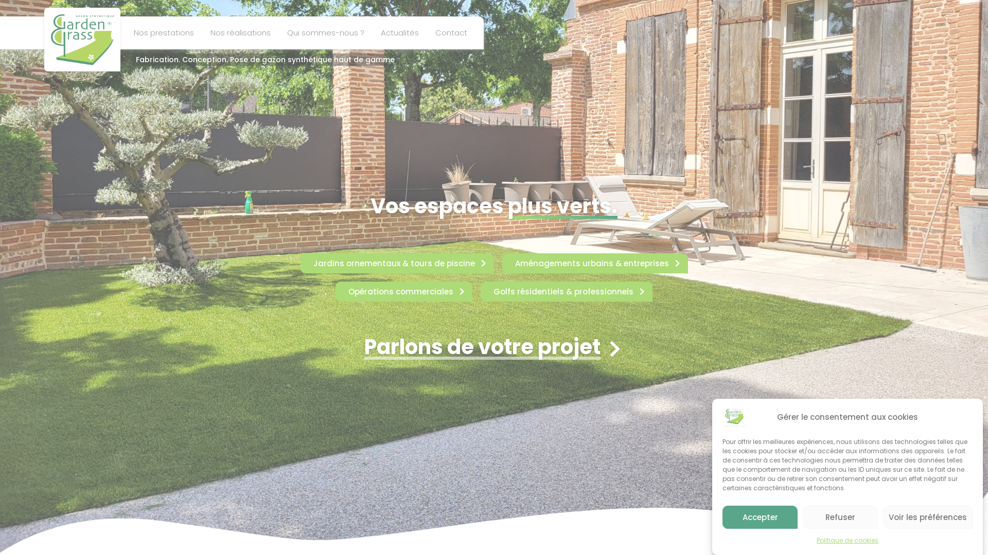 Capture d'écran de Le gazon synthétique ornemental
