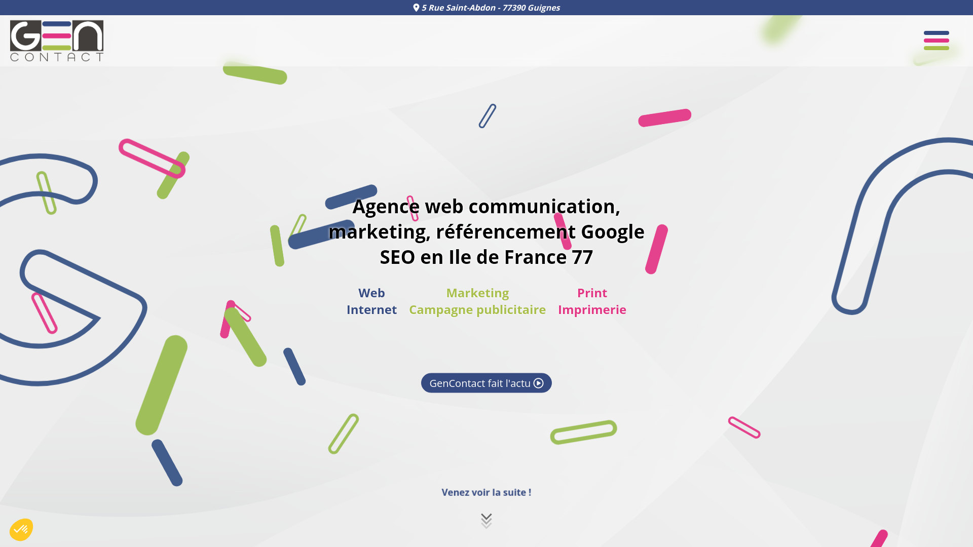 Capture d'écran de Agence web digitale, print, marketing, communication, création de site internet, référencement naturel seo et référencement sponsorisé sea