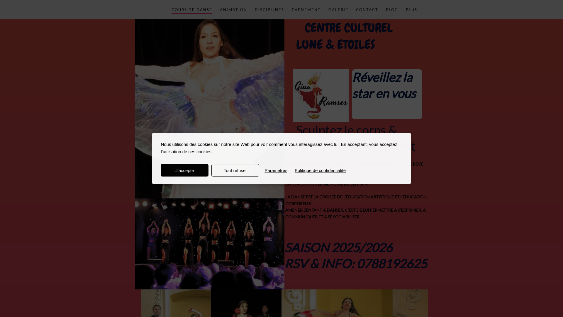 Capture d'écran de Danseuse Orientale, danseuse Flamenco, professeur de danse Orientale, chorégraphe, organisatrice de spectacle 
Animatrice Anniversaire tout âge