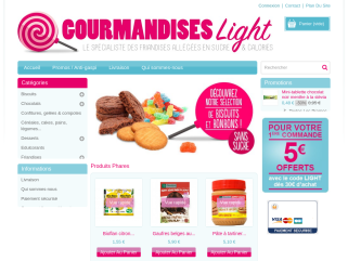 Gourmandises-light le spécialiste des friandises allégées en sucre et en calories