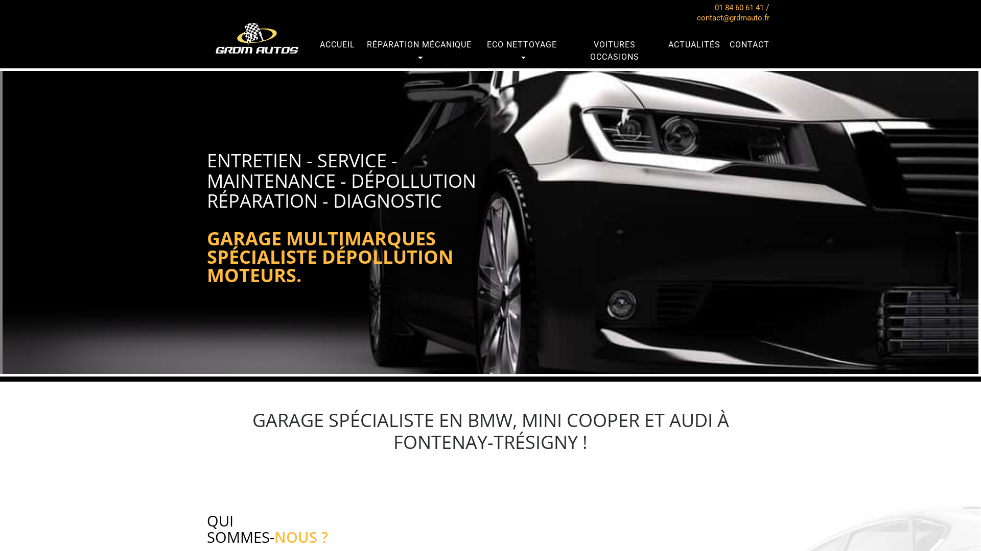 Capture d'écran de GARAGE SPÉCIALISTE EN BMW, MINI COOPER ET AUDI À MEAUX !