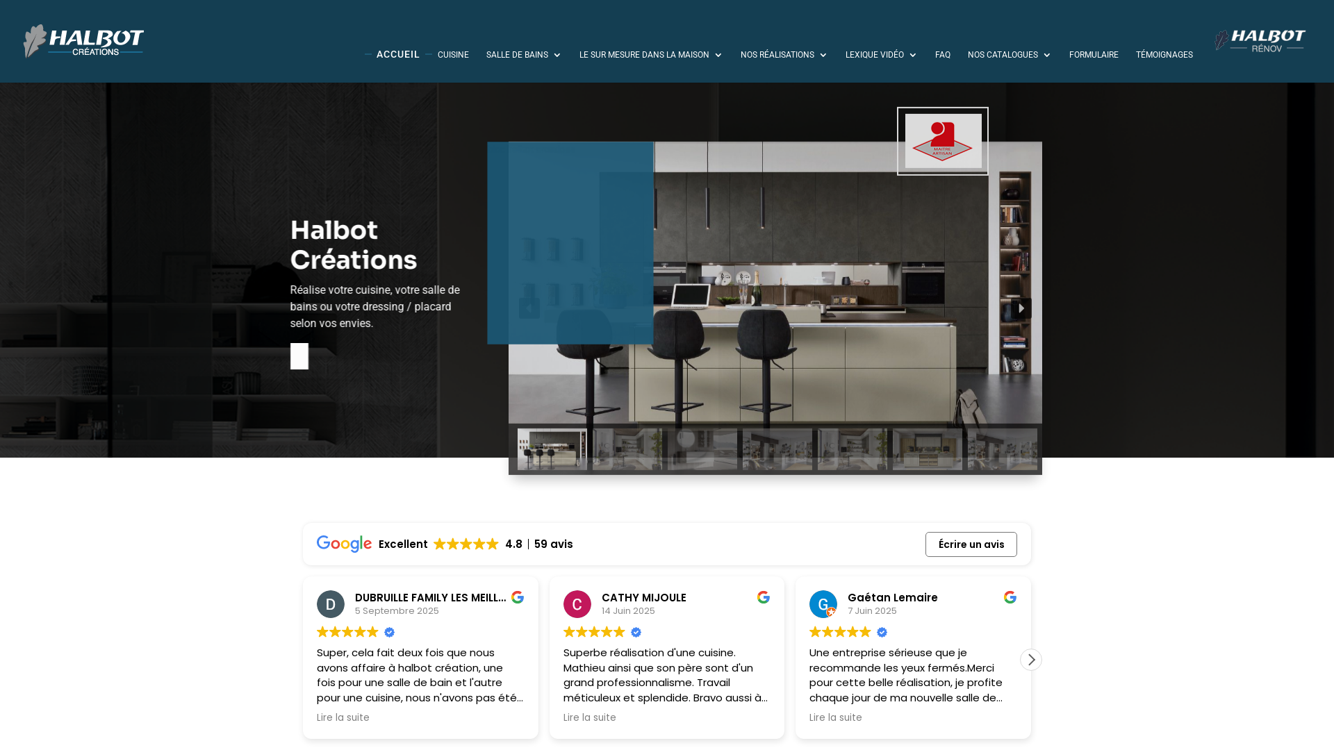 Capture d'écran de Halbot créations