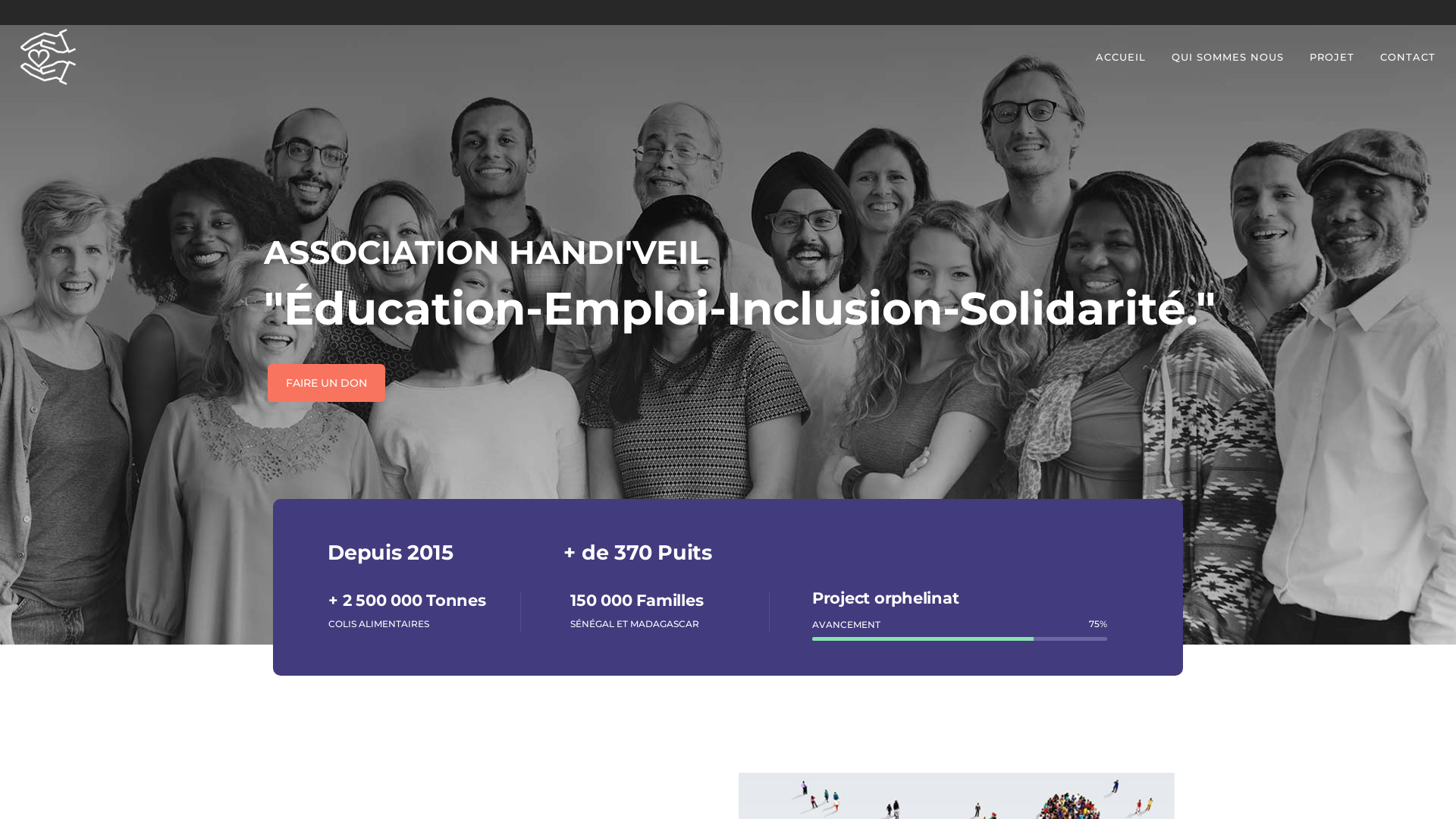 Capture d'écran de Association Handi'Veil