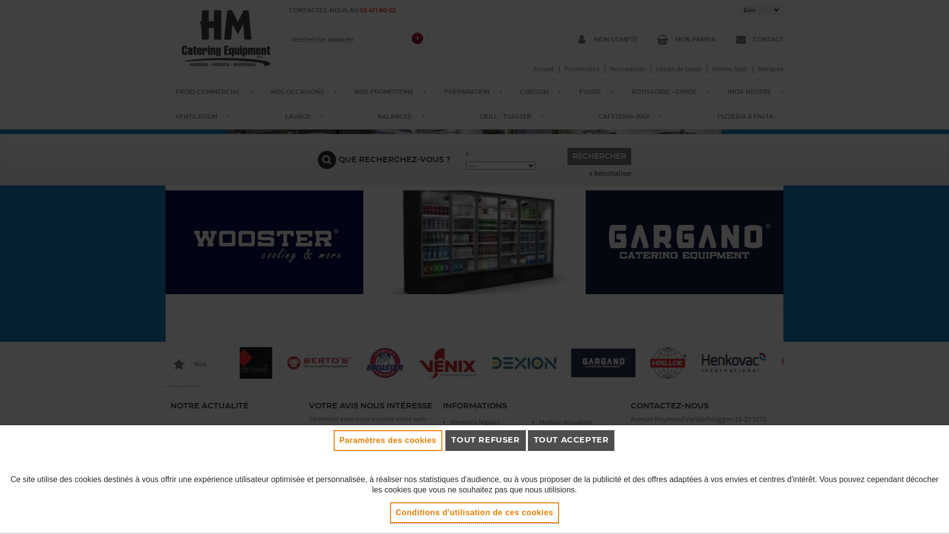 Capture d'écran de Http://www.hmfroid.be