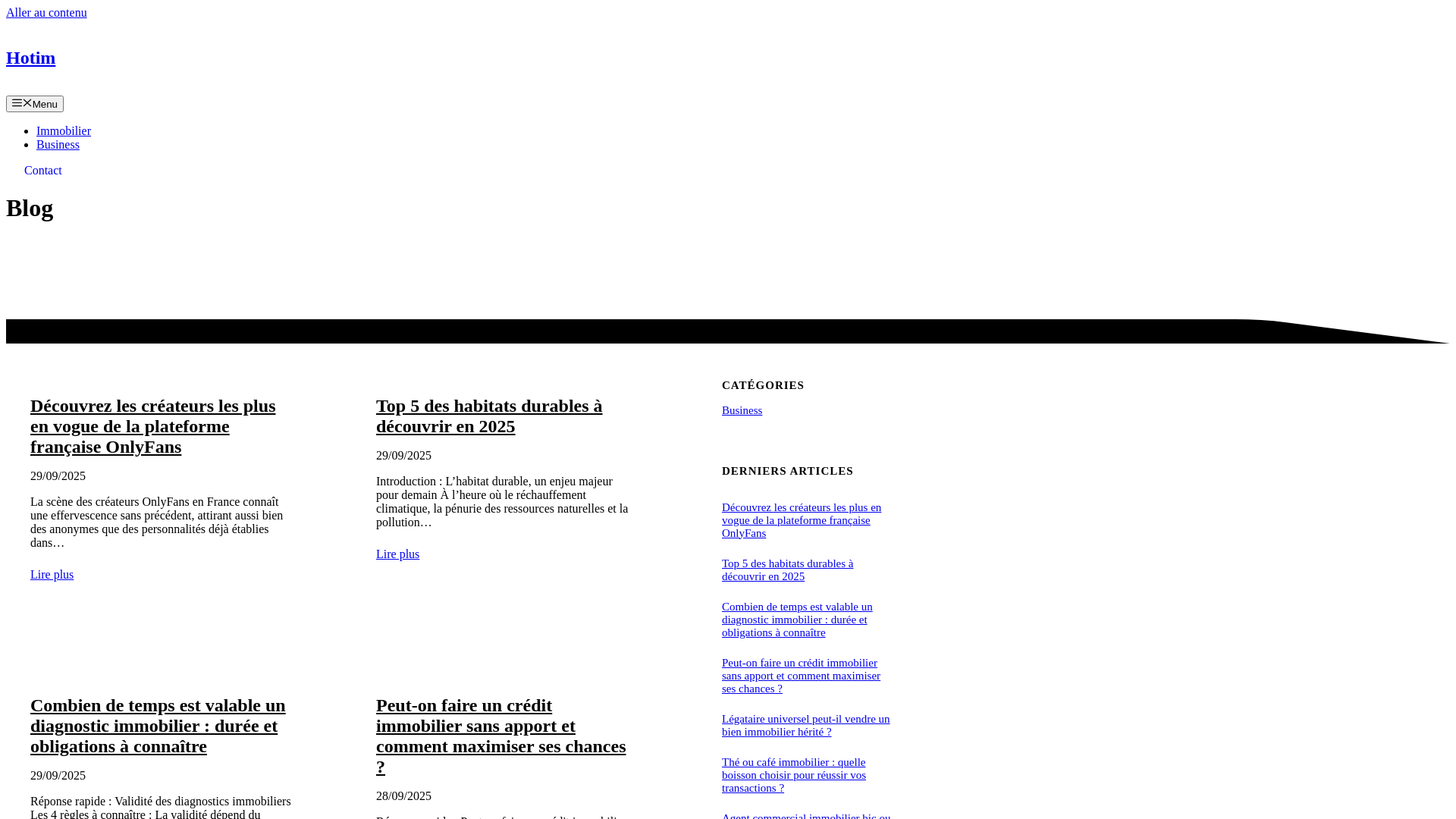 Capture d'écran de HOTIM Réseau d'Agent Mandataire Immobilier Indépendant - 100 % gratuit - Commission jusqu'à 96 %