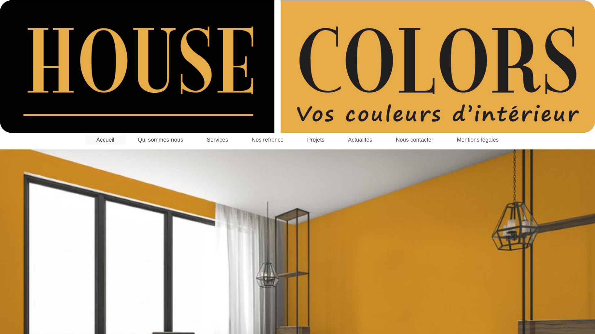 Capture d'écran de HOUSE COLORS Entreprise generale de peinture.