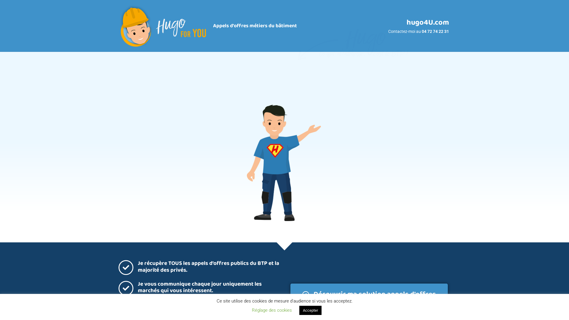 Capture d'écran de Je récupère TOUS les appels d’offres publics du BTP et la majorité des privés.​