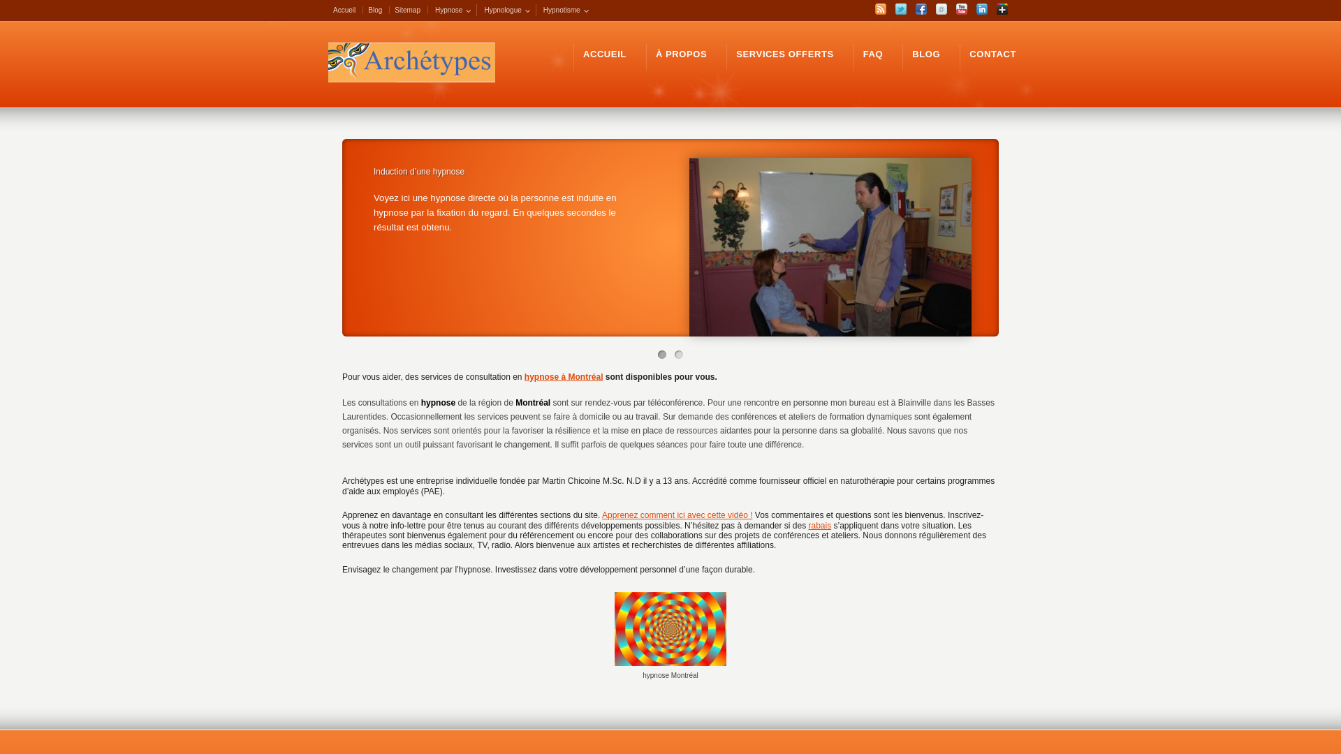 Capture d'écran de Hypnose à Montréal, Laval, Laurentides