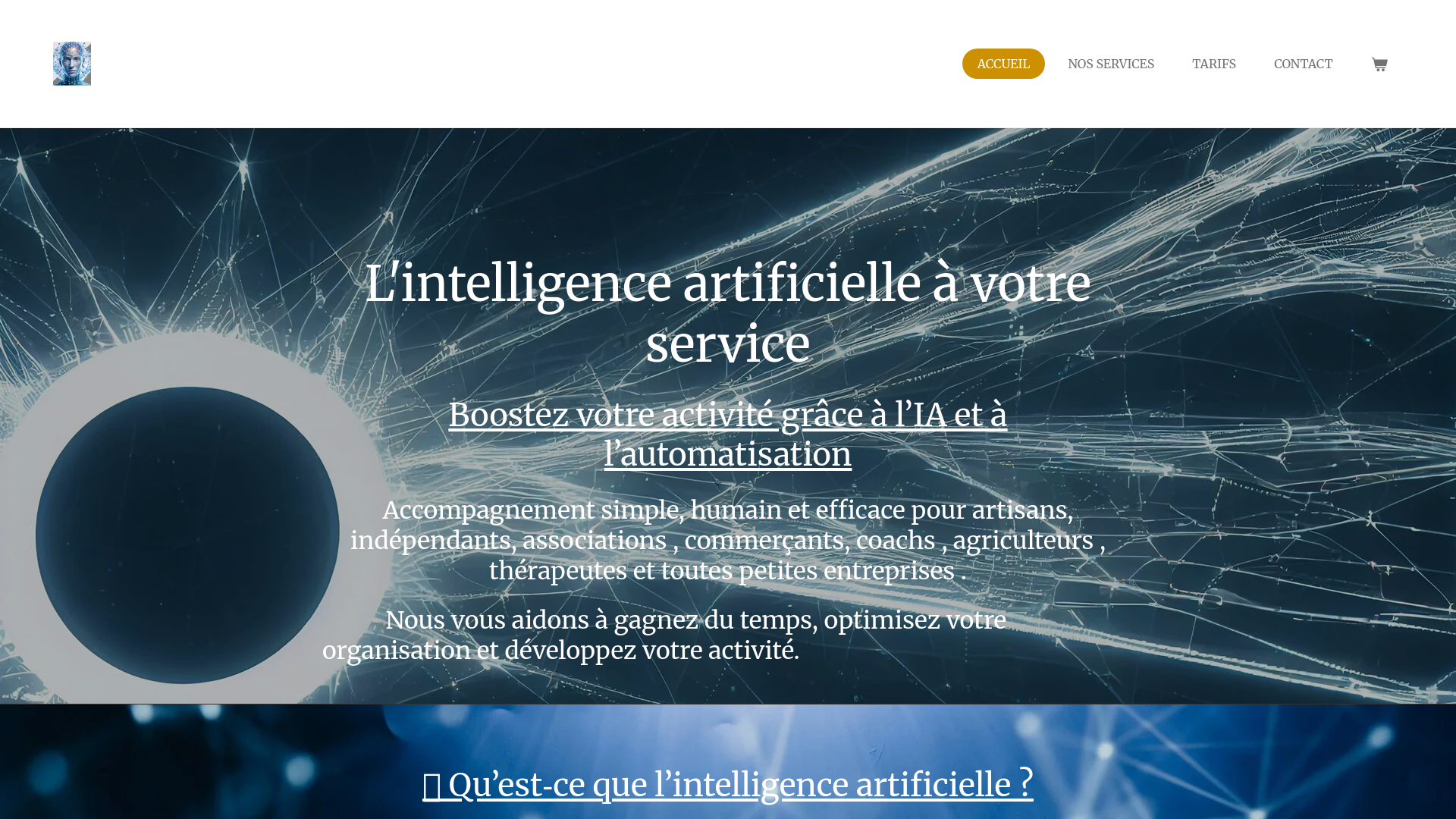 Capture d'écran de Accompagnement et coaching IA pour les professionnels