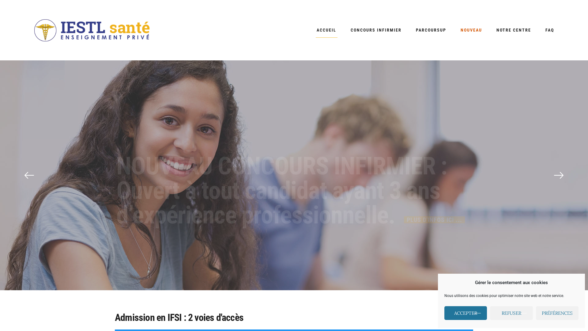 Capture d'écran de Http://www.iestl.com