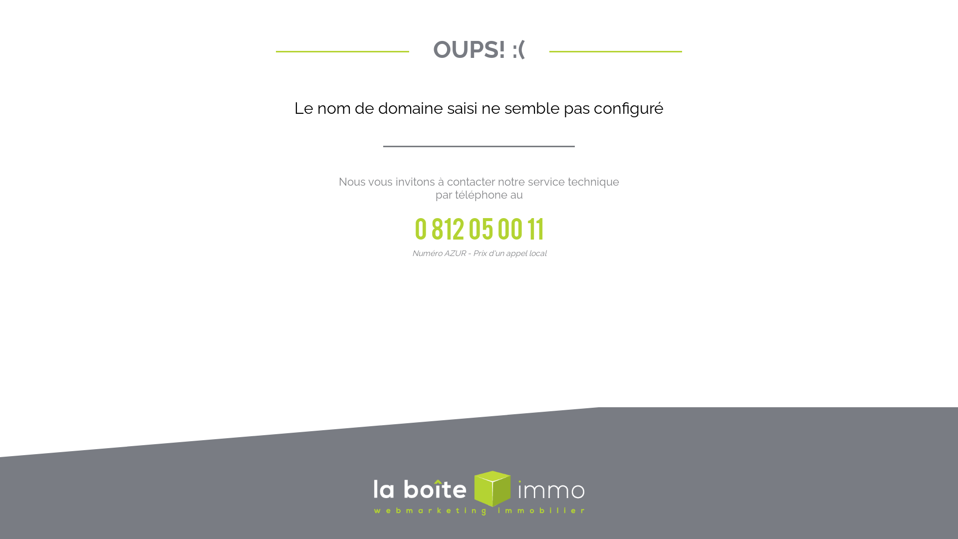 Capture d'écran de Immobiliere du Chateau