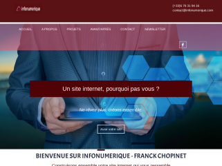 Franck Chopinet  Infonumerique créateur et création de sites Internet web, formation à distance e learning créer son site