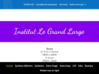 Institut Le Grand Large - Institut de beauté à Rennes pour Hommes et Femmes. Epilations Hommes et Femmes. Epilations définitive.