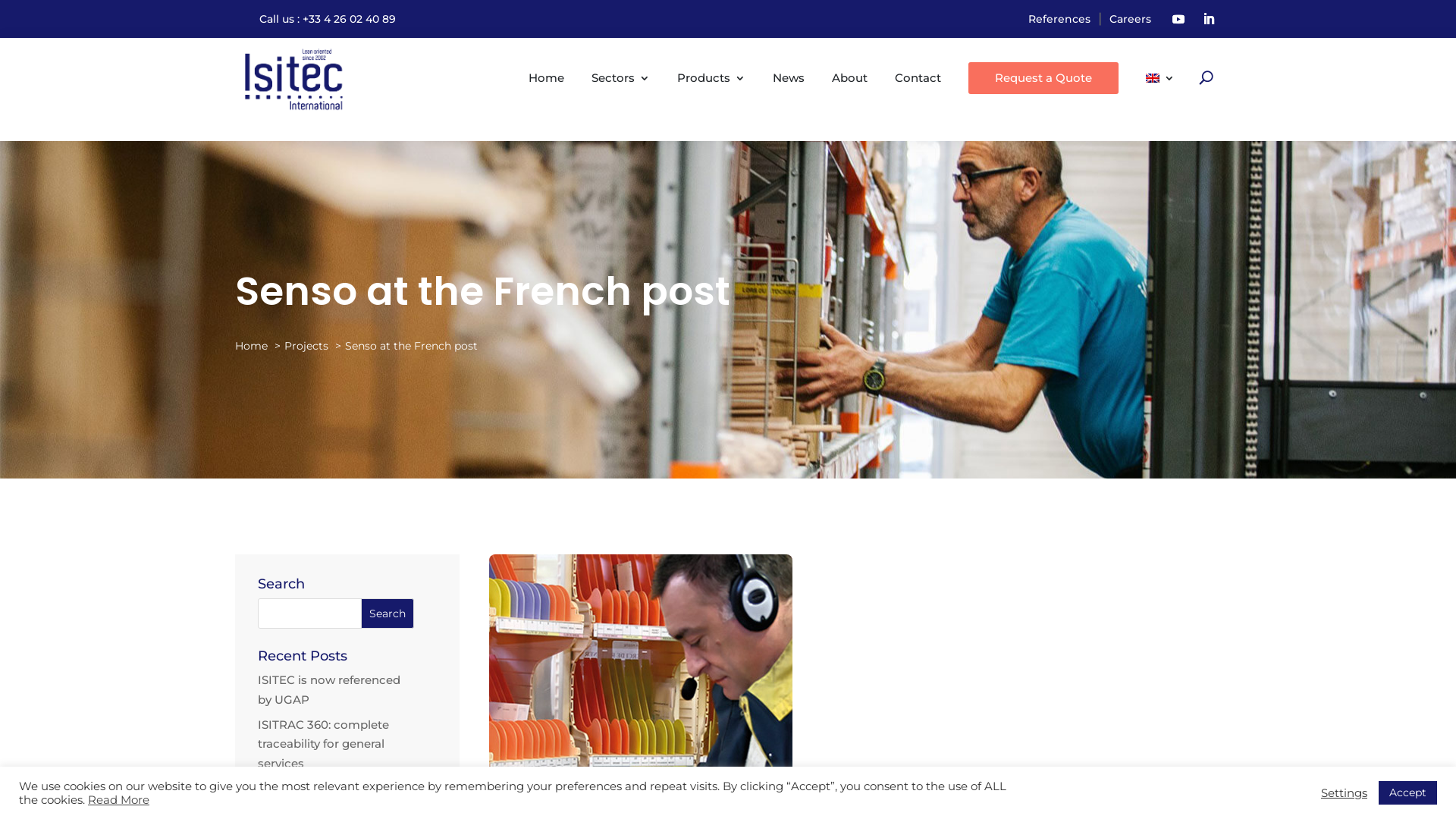 Capture d'écran de Isitec international développe des solution informatique pour l'optimisation des processus logistiques