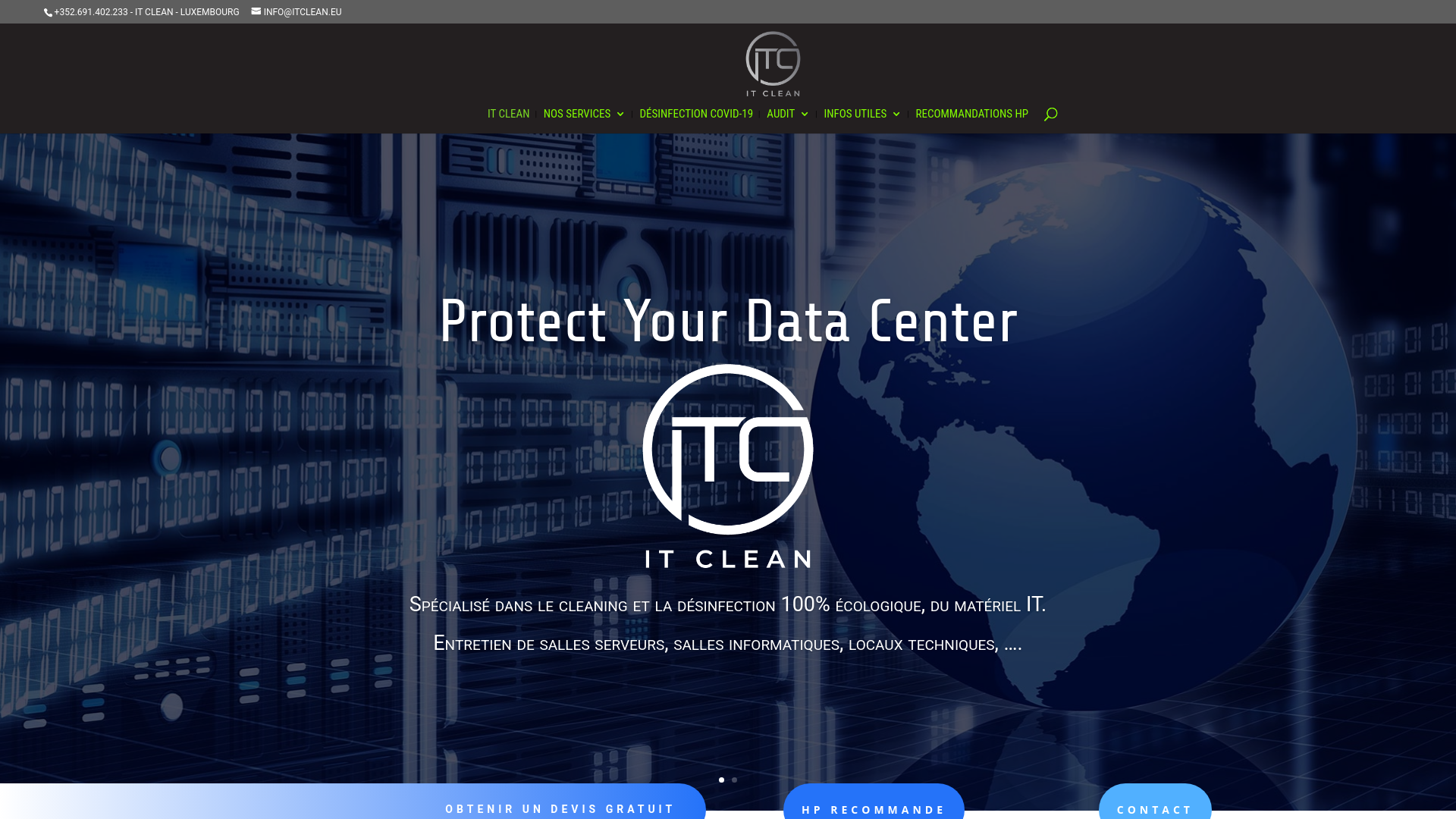Capture d'écran de Nettoyage salles serveur - Nettoyage matériel informatique - nettoyage ordinateur - Nettoyage salles informatique - Data center