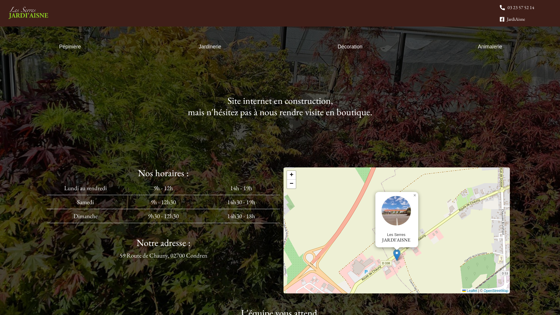 Capture d'écran de Jardinerie JARDI AISNE- Animalerie, Jardinerie, Pépinière, Décoration