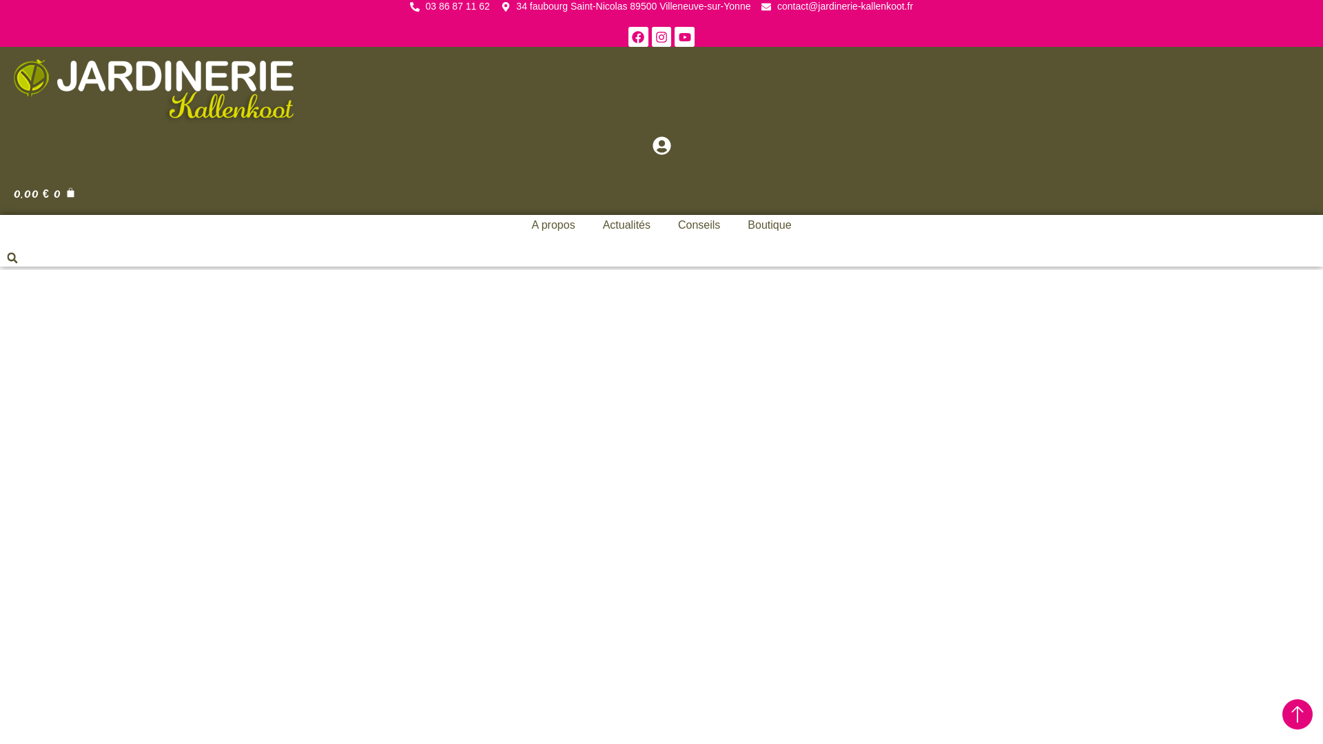 Capture d'écran de Jardinerie, pépiniériste et fleuriste à Villeneuve sur Yonne