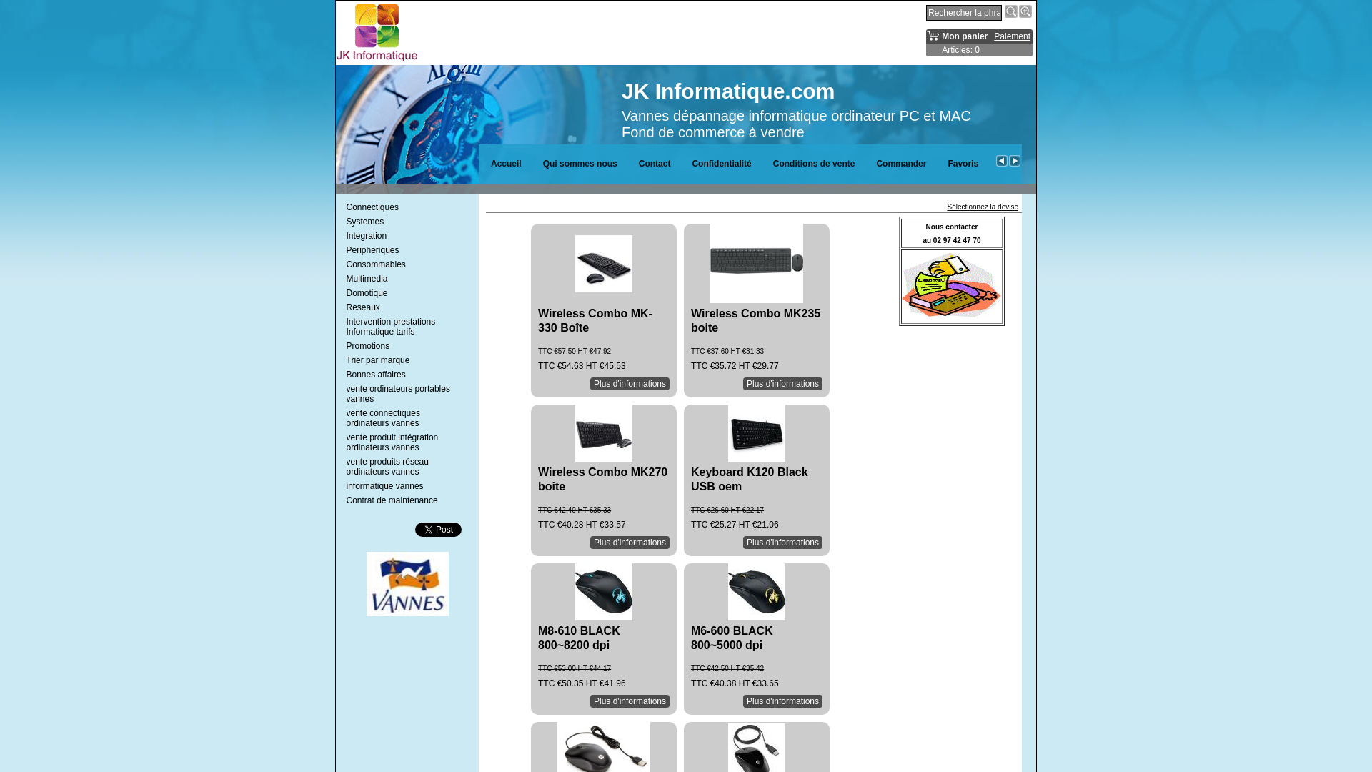 Capture d'écran de JK INFORMATIQUE