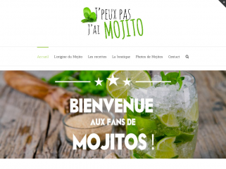 Site dédié aux fans de Mojito : recettes, tee shirts, histoire du mojito...