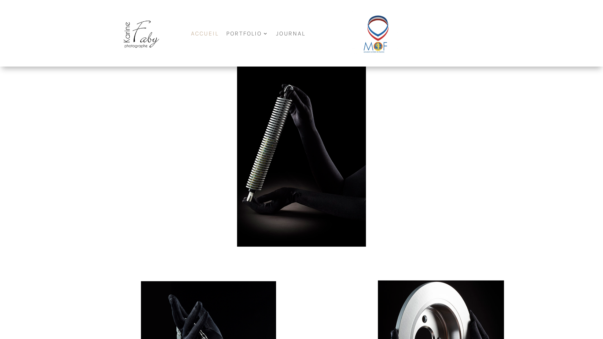 Capture d'écran de Karine Faby photographe 