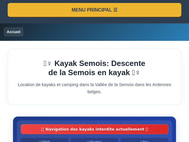 Kayak Semois: Descente de la Semois en kayak