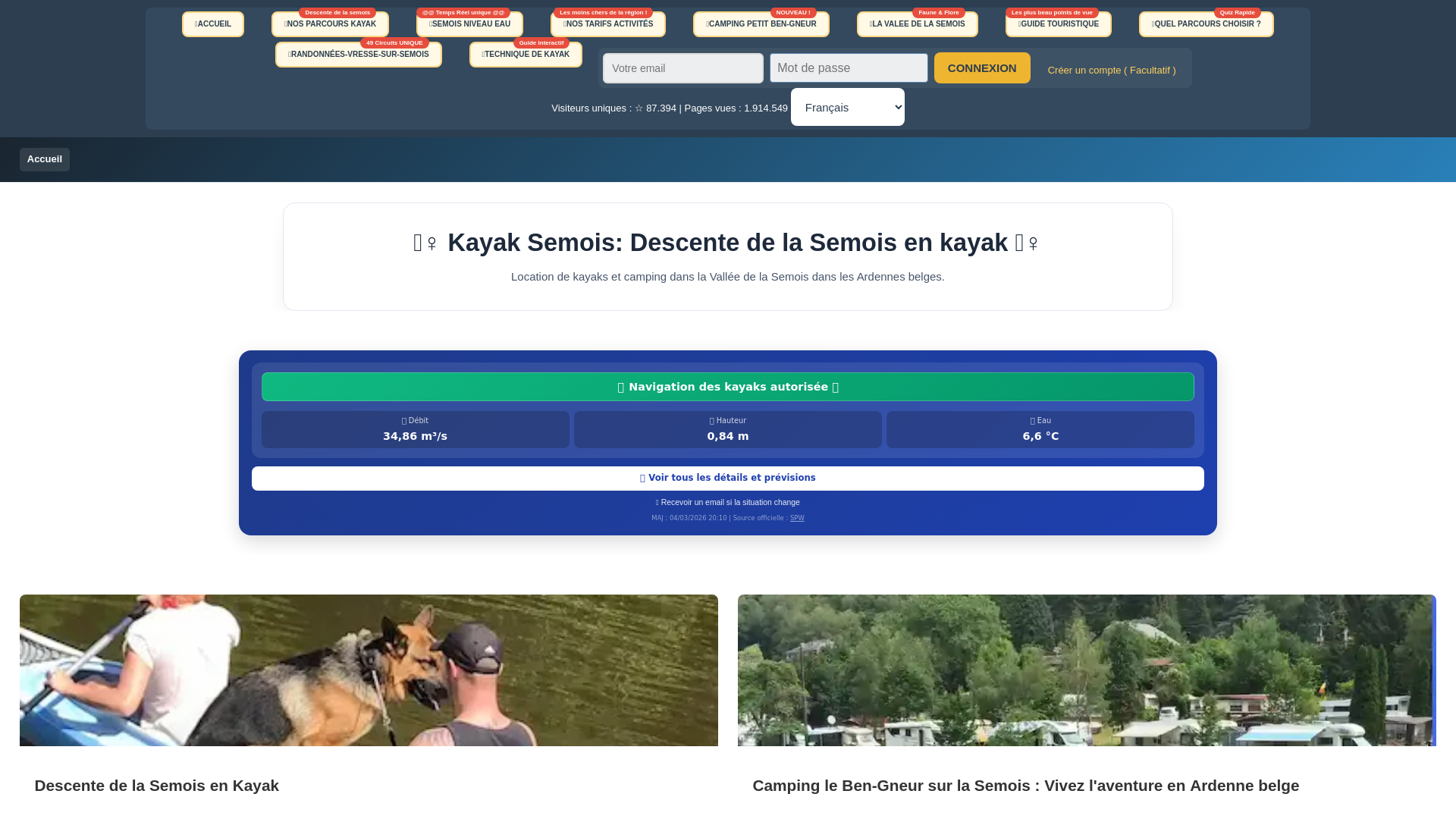 Kayak Semois: Descente de la Semois en kayak