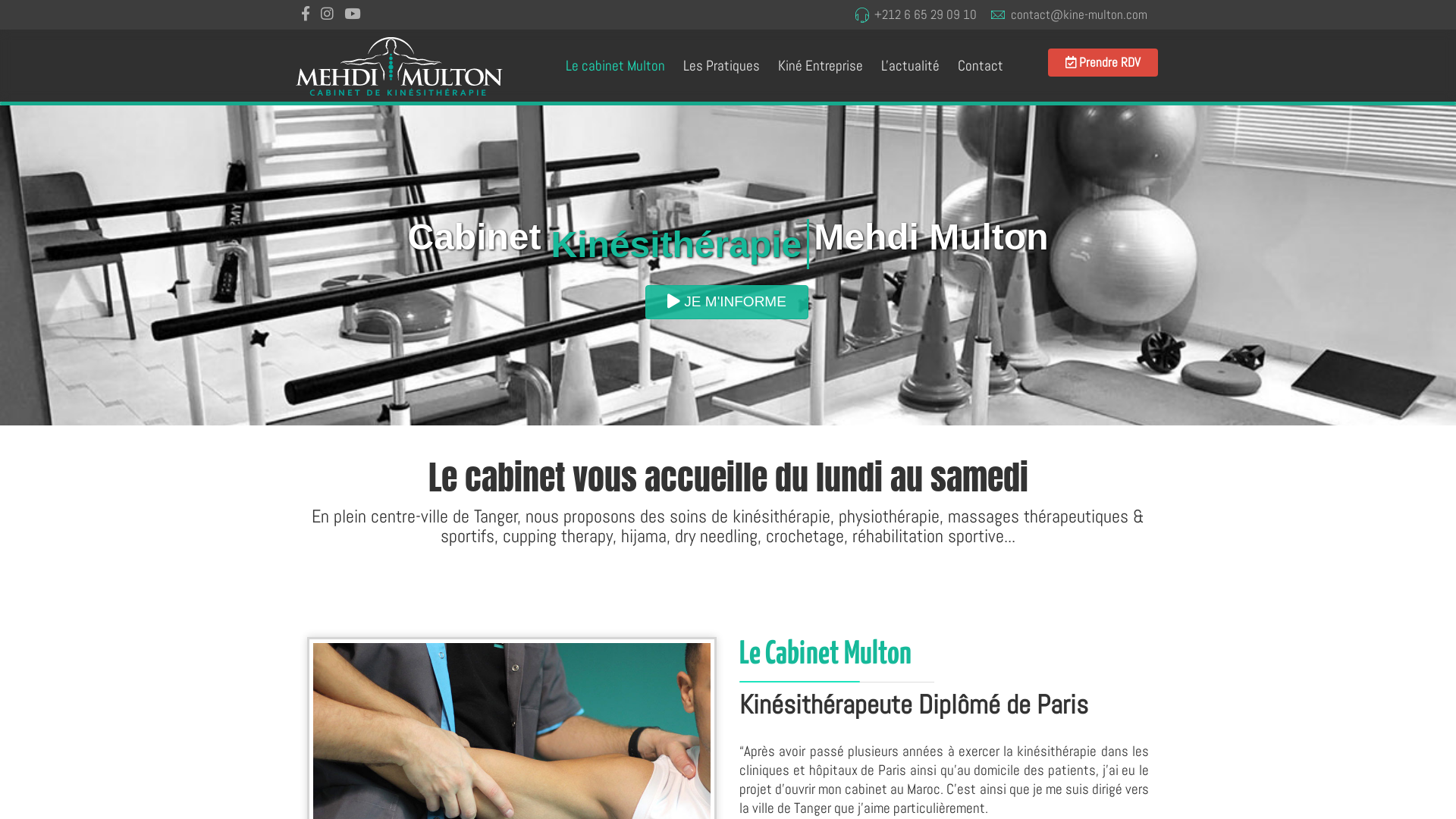 Capture d'écran de Cabinet de kinésithérapie et de Hijama / cupping therapy.