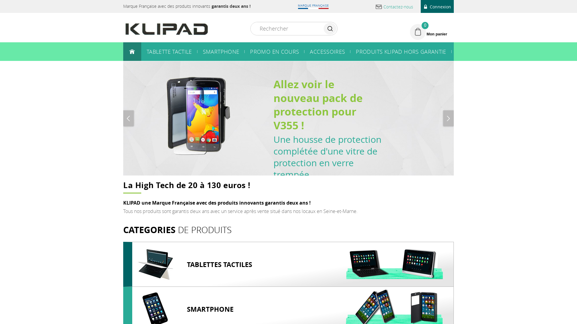 Capture d'écran de Site tablette tactiles