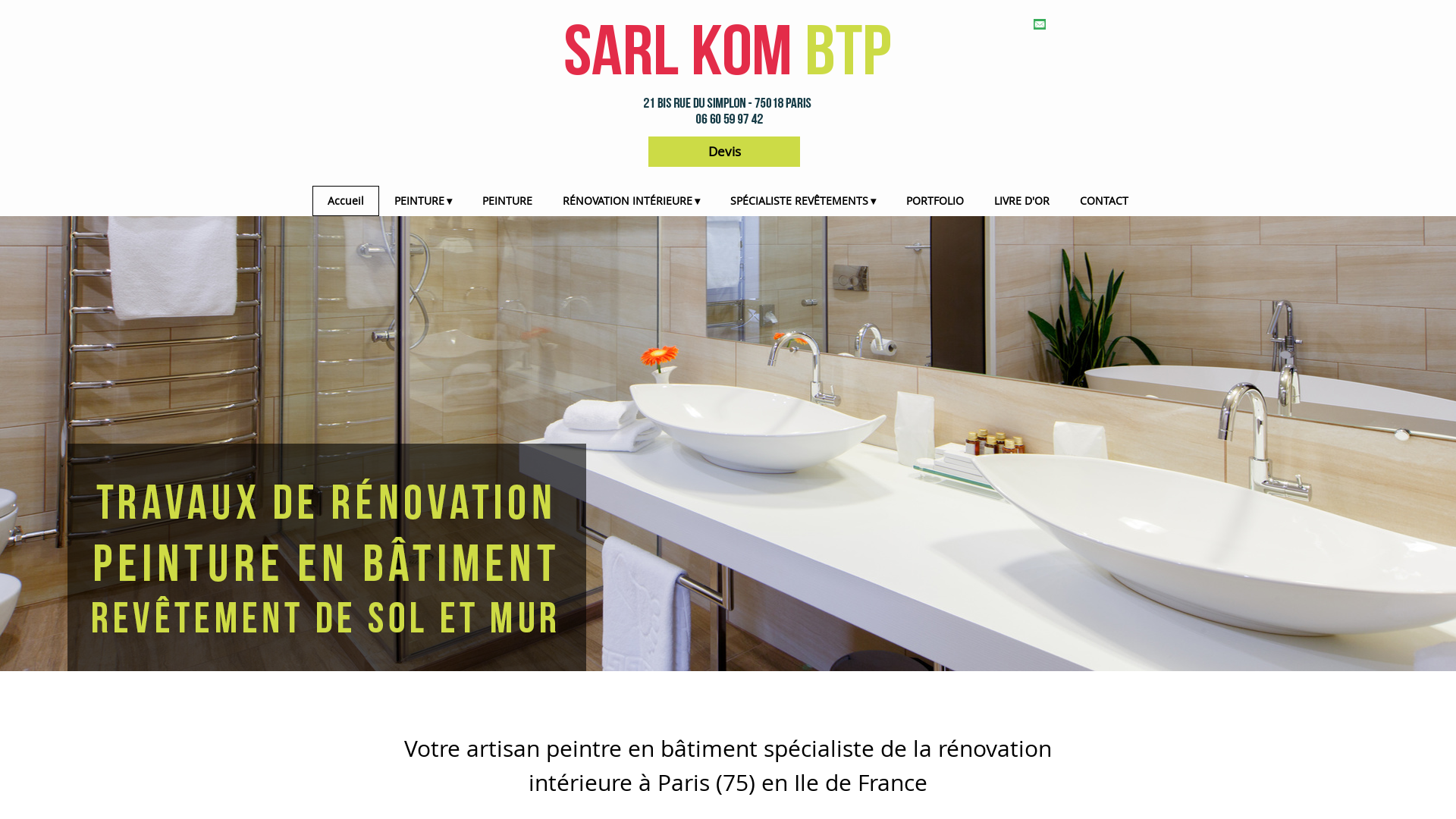 Capture d'écran de Travaux de bâtiment